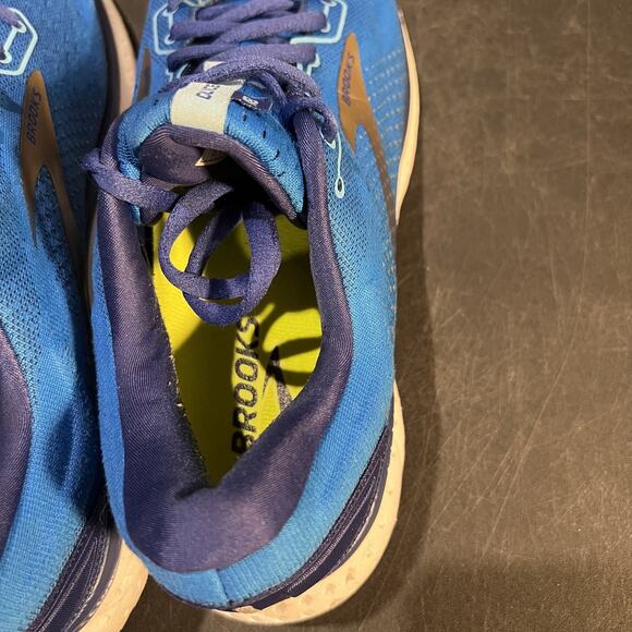 Brooks Glycerin 18 Shoes Mens Size 12 Blue Running Cushioned Athletic Sneakers - Picture 9 of 10